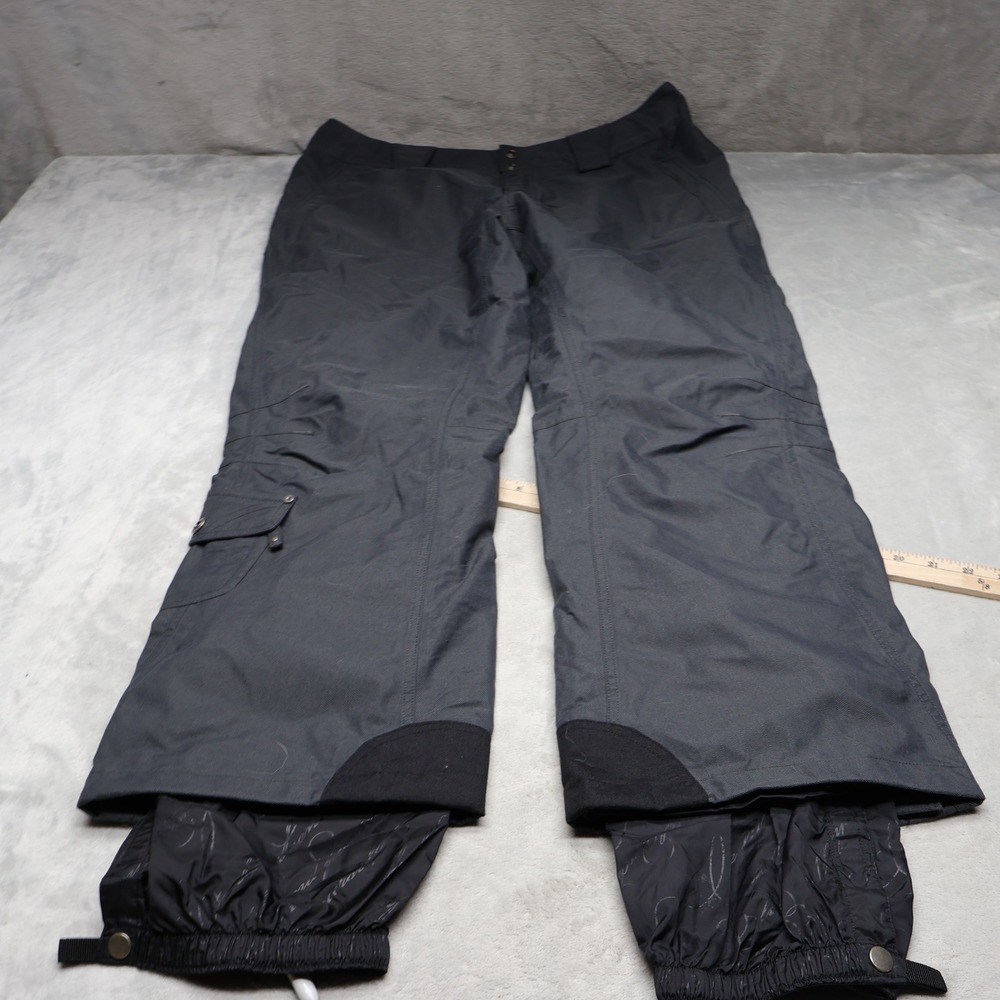 Columbia Titanium Snow Pants Womens Large Grey Waterproof Ski Cargo Winter 36x30
